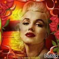 Fin d'été - Marilyn Monroe - GIF animé gratuit