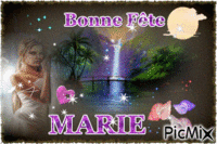 BONNE FETE MARIE - Бесплатный анимированный гифка