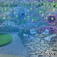 Garten animovaný GIF