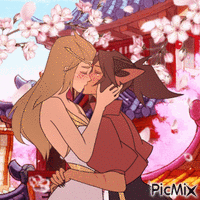 Adora and Catra Love animēts GIF