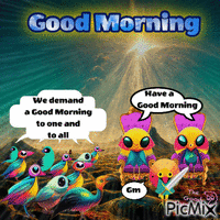 We Demand a Good Morning анимирани ГИФ