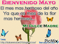 Bienvenido Mayo - Безплатен анимиран GIF
