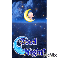 good night animált GIF