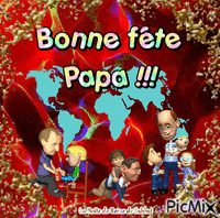 Bonne fête papa анимирани ГИФ