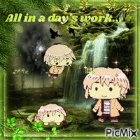 All in a day's work GIF animado