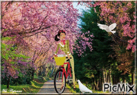 Pâques et la colombe - Безплатен анимиран GIF