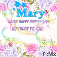Happy Birthday Mary 动画 GIF