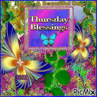 Thursday blessing Gif Animado