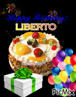 happy birthday liberto - Gratis animeret GIF