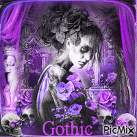 Purple Gothic - GIF animé gratuit