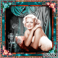 Jean Harlow, actrice américaine анимирани ГИФ