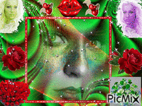 rouge et vert ma création sylvie - Gratis animeret GIF