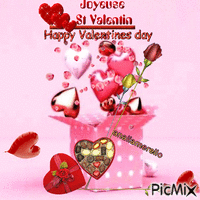 happy valentine days, GIF animata