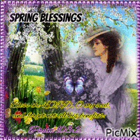 Spring Blessings Greeting Card