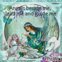 angels beside me,lead me n guide me - Бесплатный анимированный гифка