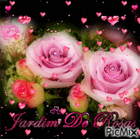 Jardim De Rosas GIF animado