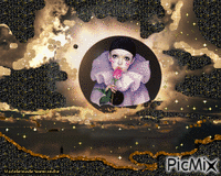 Pierrot la nuit animēts GIF