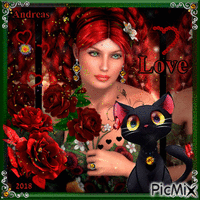 Theodora - la jolie rousse... - GIF animé gratuit
