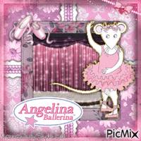 ♥♦♥Angelina Ballerina on a Stage♥♦♥ - Бесплатни анимирани ГИФ