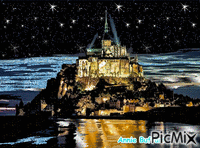 Mont st Michel - Zdarma animovaný GIF
