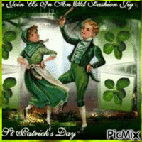 Saint Patrick - Vintage - Ingyenes animált GIF