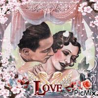 Amour couple (pastel ton) 💘 👨+👸=💘 - GIF animé gratuit