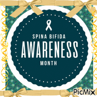 Spina bifida awareness κινούμενο GIF