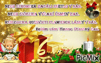 vianočný pozdrav - Darmowy animowany GIF