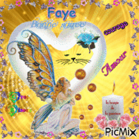 Bonne soiree a Faye ♥♥♥ анимированный гифка