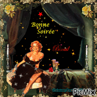 MARILYN VOUS SOUHAITE UNE BELLE SOIREE Animated GIF