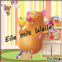 Eile mit Weile! animovaný GIF