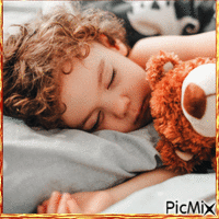 Un enfant endormi - 免费动画 GIF