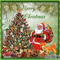 Merry Christmas Dear Myryam Gif Animado
