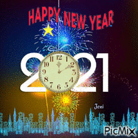Happy new year 2021 animasyonlu GIF