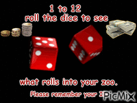 roll the dice アニメーションGIF
