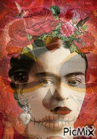 Espíritu Frida анимированный гифка