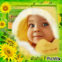 Baby Porträt animovaný GIF