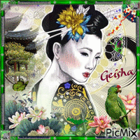 Portrait of a geisha...