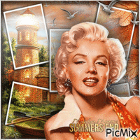 End of Summer- Marilyn Monroe-RM-09-07-23 - GIF animado grátis
