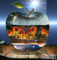 manzana fantasía animowany gif