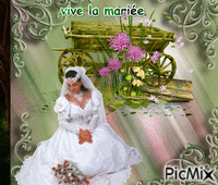 vive la mariée анимиран GIF