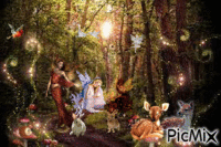 magique forêt GIF animé