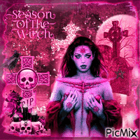 Pink season of the witch - Gratis geanimeerde GIF