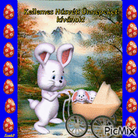 Kellemes Húsvéti Ünnepeket! - Besplatni animirani GIF