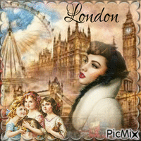vintage London - Gratis animeret GIF