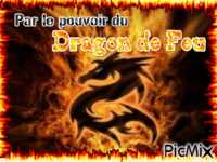 Par le pouvoir du dragon de feu - GIF animé gratuit