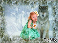 Le Loup Et L'Enfant ** - GIF animé gratuit