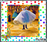 image encre animé effet Cendrillon danseuse Disney animowany gif