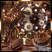 White and Brown Chocolate - Безплатен анимиран GIF