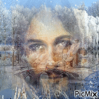 Winter hiver  Jesus - Безплатен анимиран GIF